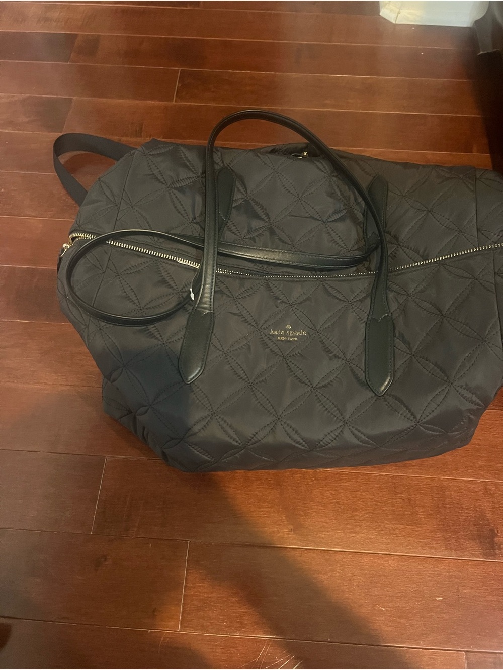 Kate Spade Quilted Black Tote Bag